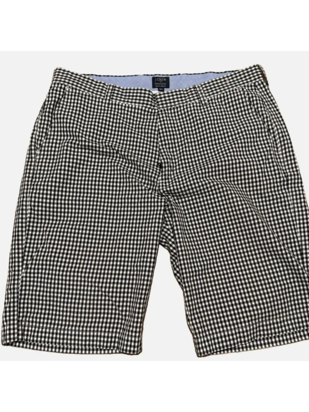 J.Crew Rivington Gingham Shorts – Black/White